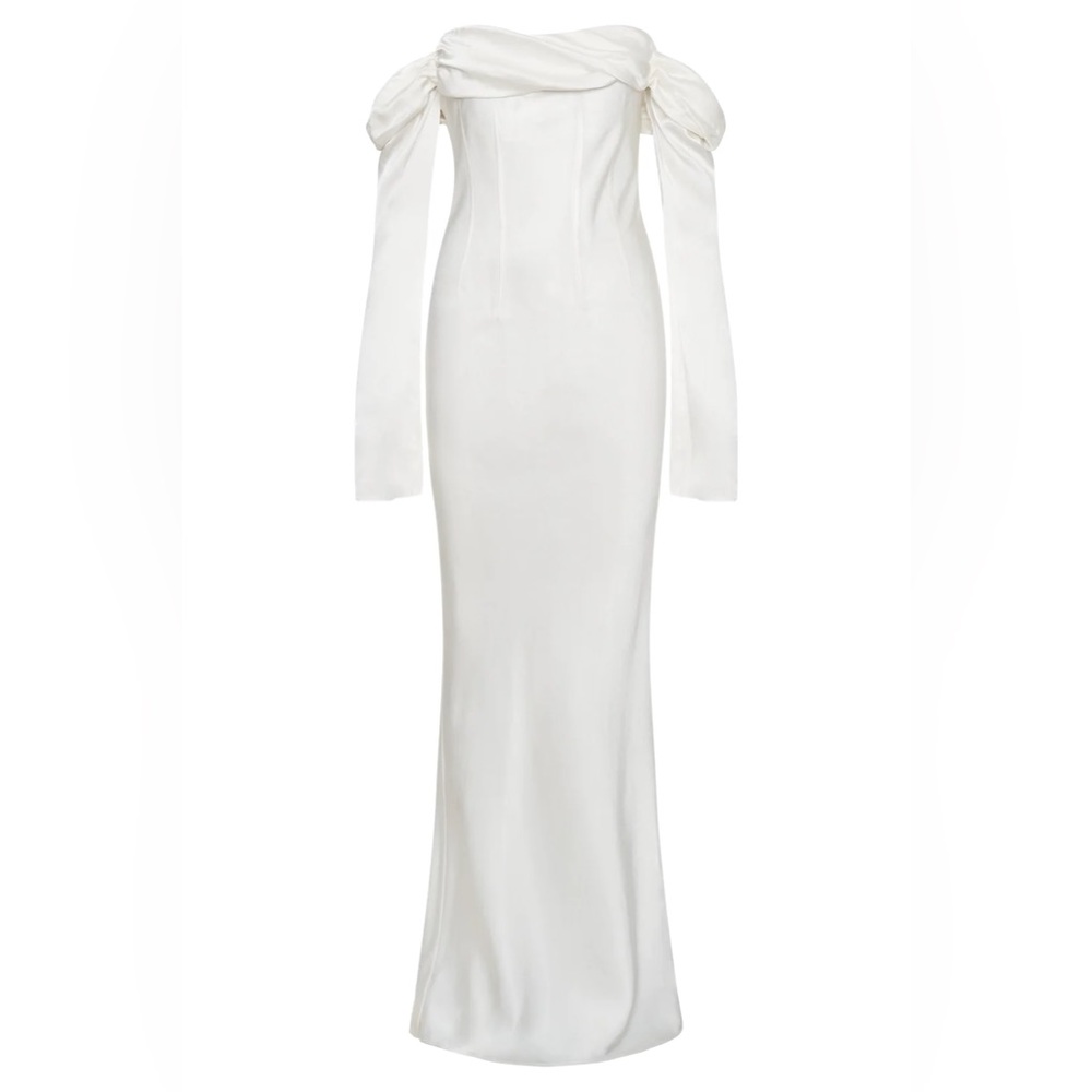 Meshki Giselle Off The Shoulder Cowl Neck Maxi